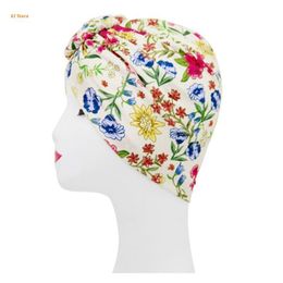 Beanies Beanie/Skull Caps Women Turbans African Pattern Bonnets Flower Knoop Chemo Head Sjangf Trendy Accessoires Dagelijkse hoofdkleding