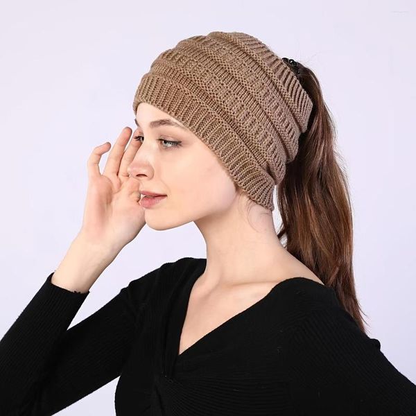 Gorros Cable Knit Hairband Tejer Diadema hecha a mano Keep Warm Hats para mujeres