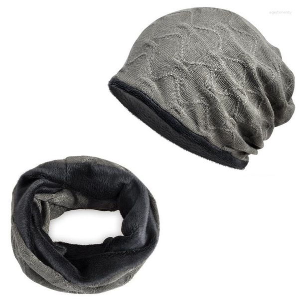 Bonnets Noël Outdoor Fashion Warm Solid Color Micro-elastic Scarf Hat