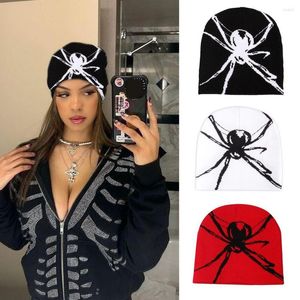 Gorros Jacquard Otoño E Invierno Sombrero Halloween Araña Unisex Lana Cálido Punto Para Hombres Mujeres