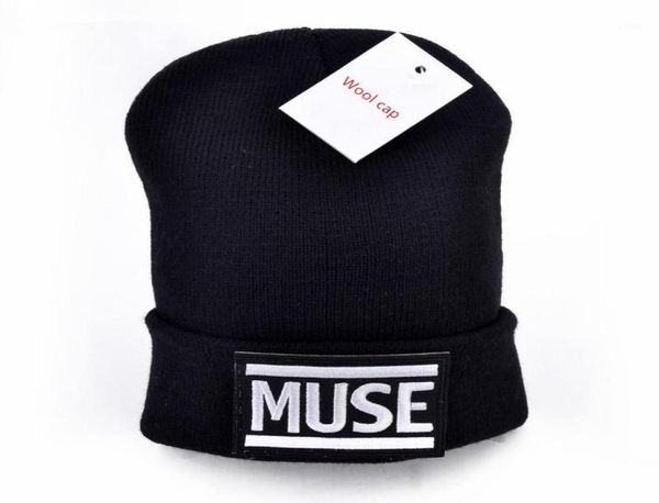 Bonnets Muse Logo laine 6 couleurs tricot hommes chapeaux d'hiver pour femmes bonnet chaud chapeau Crochet Cotton13638690