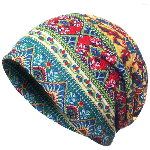 Bonnets Imprimé Bandana Bandeau Douceur Sommeil Chapeau Bonnet Femme Skull Cap Pour Elle