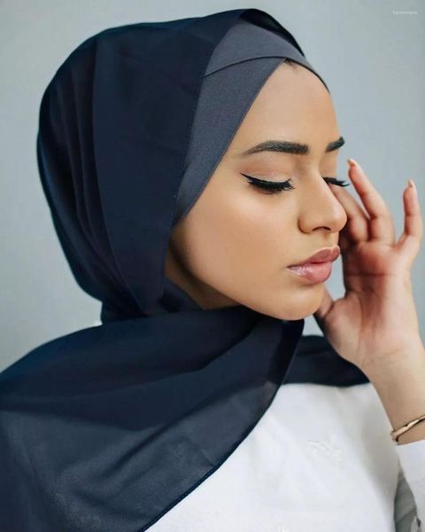 Gorros sólidos musulmanes Underscarf mujeres velo Modal Hijab bufanda turbantes cabeza para mujeres Hijabs gorras