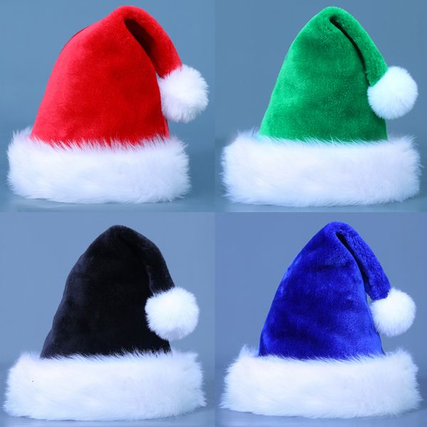 BeanieSkull Caps Adultes Enfants Grosse Boule En Peluche Couleur Pure Chapeau De Père Noël Décoration De Cadeau De Noël Casquette De Noël Décor De Fête Chapeaux À Thème De Vacances 230823