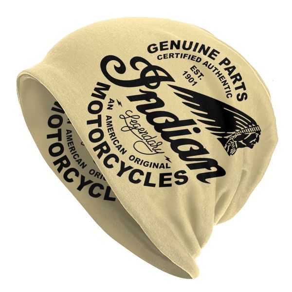 BeanieSkull Caps Arrivée Homme Indianer Motorcycles Rétro Signe Skullies Caps Thing Toutes Les Saisons Indian Moto Skullies Bonnets Pour Hommes 230816