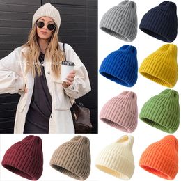 BeanieSkull Caps Beanie hiver pour femmes hommes garçons filles Crochet Skullies chapeau couleur unie unisexe automne tricoté bonnets casquettes accessoires sauvages 231219