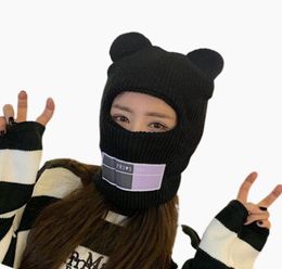 Backskull Caps Bear Orees Balaclava Mesdames 1 trou Masque de ski COMMATE COMMATEUR FACE FACE HAPE LOOLY CUPILLE GILLE Streetwear Winter Warm1690637