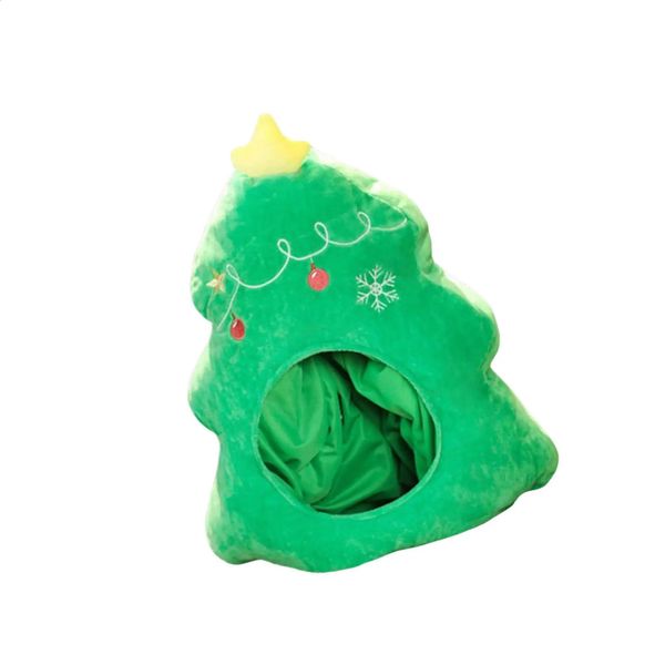 Beanieskull casquettes arbre de noël en peluche chapeau hiver célébration jeu de rôle vêtements Parents enfants Navidad accessoires 629