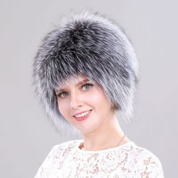 BeanieSkull Caps ICYMI chapeau d'hiver pour femmes 100% naturel argent fourrure élastique tricoté doublé casquette moelleux perruque véritable fourrure chapeau femme oreille chaud bonnets 230821