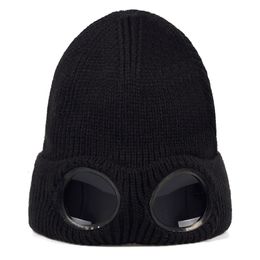 BeanieSkull Caps chapeau de laine masqué mode avec couvre-chef lunettes automne et hiver chapeaux d'équitation en plein air casquettes universelles 221125