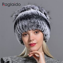 BeanieSkull Caps Raglaido Sombreros de piel para mujer Invierno Real Rex Rabbit Hat tejido de piel mujer cálido gorros de nieve damas elegante princesa gorros cap 221013