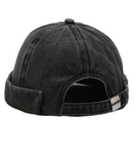 Backeskull Caps vintage street danse hip hop chapeau réglable à bordure de melon à bordure à bordure pour unisex3980775