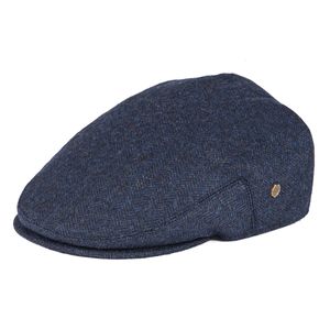 Beanieskull Caps Voboom Wool Tweed Herringband Irish Cap Men Women Beret Cabbie Driver Hoed Sboy Classic Retro Golf Ivy Flat Hats 230215