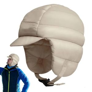 BeanieSkull Caps Imperméable Chaud Ski Vers Le Bas Oreillettes Chapeaux Avec Oreillettes Bonnet Pour Le Ski Escalade Randonnée Snowboard Chasse Sport D'hiver 231110