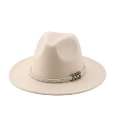 Шапки BeanieSkull, зимние шапки для женщин, осенняя шляпа Fedora, валяная мужская шляпа, панама, повседневная винтажная ковбойская шляпа в стиле вестерн с широкими полями, 62 м 6996530