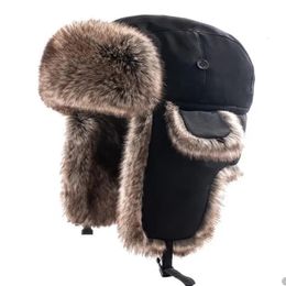 BeanieSkull Caps Hiver Lei Feng Chapeau Résistant au froid Hommes Marché Parent Enfant Coton Camo Protection des oreilles imperméable Ski Cyclisme 231122