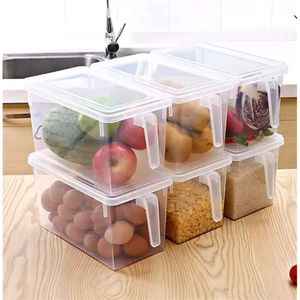 Caja de PP para frijoles, granos de cocina, transparente, contiene organizador sellado para el hogar, contenedor de alimentos, cajas de almacenamiento para refrigerador er es