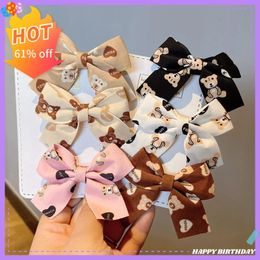Beer Bow Children Hair Clips For Baby Girls Korea Style Kids Toddler Pins Fashion Mooie accessoires 240515