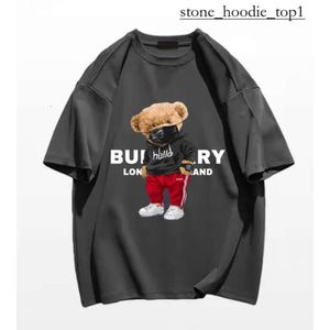 Ours graphic imprimé T-shirt Mens T-shirt Luxury Brand à manches courtes Shirt Shirt High Quality Cotton Womens Casual Bear Shirt Polo T-shirt 3455