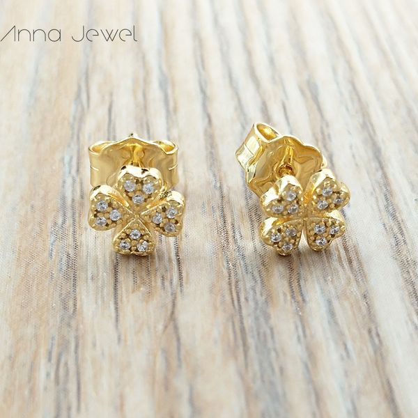 Joyería de oso, pendientes de plata de ley 925 para niñas, aretes de diamantes dorados para mujeres, dijes, 1 pieza, conjunto de regalo de cumpleaños para fiesta de boda, arete, accesorios de lujo 018113050