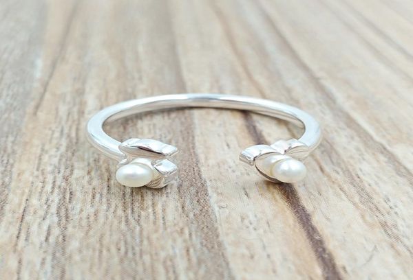 Joyería de oso, anillos de plata de ley 925, anillo superpoderoso con perlas, se adapta al regalo de estilo de joyería europea C8124055107933250