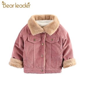 Bear Leader bébés filles manteaux d'hiver mode Parkas occasionnels à manches longues chaud survêtement enfants garçons vêtements en velours côtelé épais costumes 1-6Y LJ201125