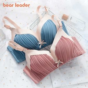 Bear Leider Maternity Contrast Color Nursing BRAS Mode Zwangere Vrouwen Ondergoed Bra Moeder Mama Voeden Intimates 210708