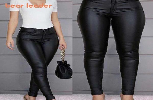 Bear Leader maternité femmes pantalons en cuir mode printemps dames décontracté maigre Capris femme automne serré grandes tailles vêtements 2107089653777