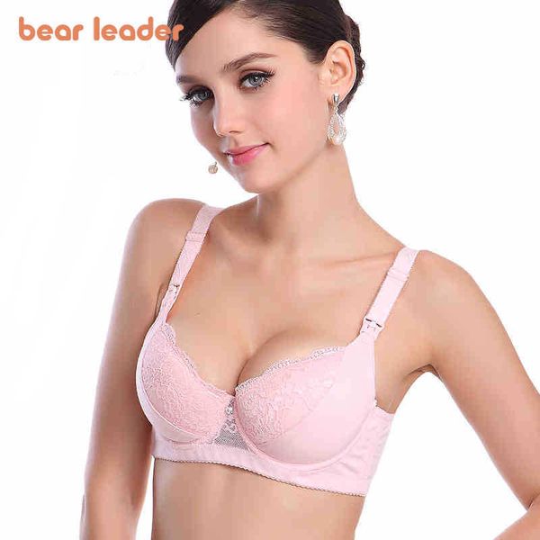 Bear Leader Ropa de embarazo Ropa de encaje de maternidad Mujeres Lactancia Materna Ropa interior Ropa interior Ajustada Correa Sujetadores de enfermería 210708