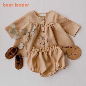 Bear Leader Toddler Bébé Vêtements Décontractés Ensembles Été Filles Garçons Chemises Et Shorts Tenues Printemps Mignon Vêtements Pour Bébés 0-2 Ans 210708