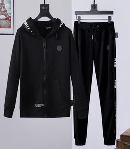 Beer heren hoodie jas broek kristal schedel tracksuit heren hoodies casual tracksuits jogger jassen broek sets sets sportpak 741911541568