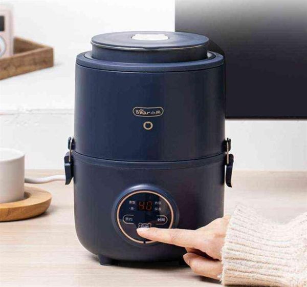 Bear Mini Rice Cuisailleur Chauffage thermique Electric NCH Box Couches de cuisson à vapeur alimentaire portable Repasières Contauteur DFHBX J22070732202701