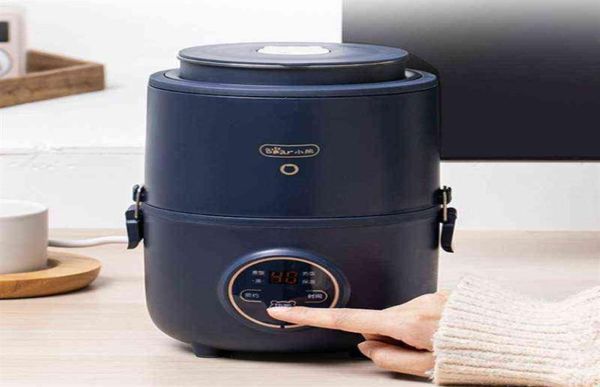 Bear Mini Rice Cuisailleur Chauffage thermique Electric NCH Box Couches de cuisson à vapeur alimentaire portable Repasières Contauteur DFHBX J22070734038861
