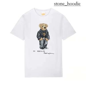 Camisa de oso diseñador masculino camiseta pelar de oso