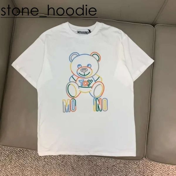 Bear Shirt Designer Mens T-shirt Peluche Bear Lettre Graphique Imprimer Loisirs Mode Durable Qualité Couple Noir Blanc Hommes Vêtements Femme Bear Shirt Polo Tee Tops 5230