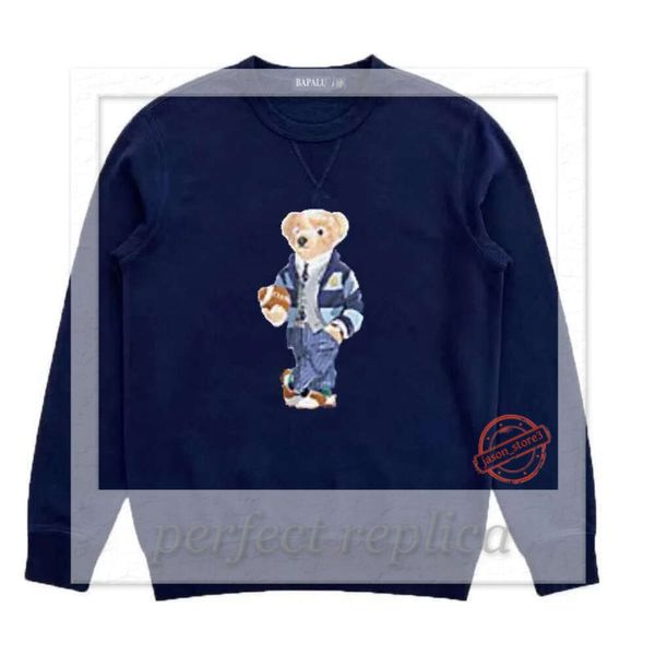 suéter de oso Suéter de oso con estampado de alta calidad TAMAÑO DE EE. UU. Sudaderas Chándales de algodón grueso Hombres Camisa de manga larga para sudor 664 749 168