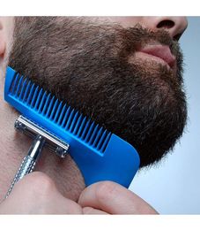 Barba Bro s Barba Shaping Styling Hombre Caballero Plantilla de corte de barba moldura de corte de cabello Modelado de cortadora de cabello 4687494