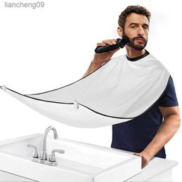 Beard Catcher Bib Barbe Tablier Beard Catcher pour Hommes Rasage Coupe Anti-Adhésif Barbe Cape Chiffon de Toilettage avec Ventouses L230620