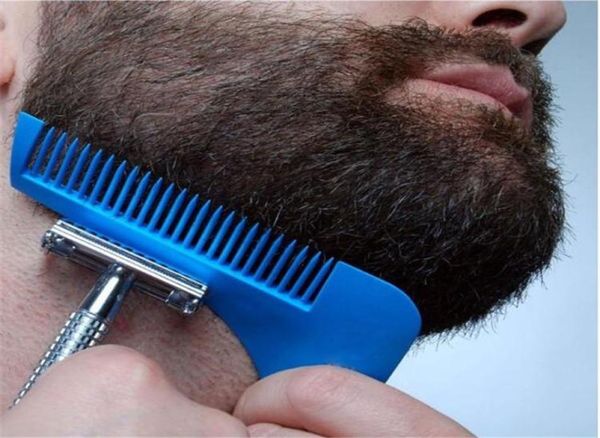 Herramienta para dar forma a la barba Plantilla de peinado BEARD SHAPER Peine para plantilla Herramientas de modelado de barba 10 COLORES ENVÍO POR DHL5038897