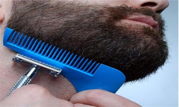 Herramienta para dar forma a la barba Plantilla de peinado BEARD SHAPER Peine para plantilla Herramientas de modelado de barba 10 COLORES ENVÍO POR DHL4279240