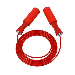 Corde à sauter en fil d'acier à roulement, réglable, pour la gymnastique à domicile, poignée antidérapante, corde épaisse, résistante à l'usure, sans nœud