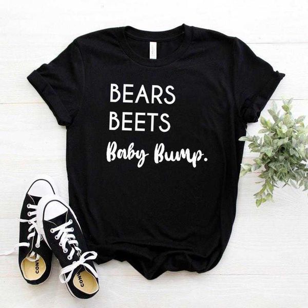 Ours betteraves bébé bosse femmes t-shirts décontracté Hipster drôle T-shirt dame Yong fille