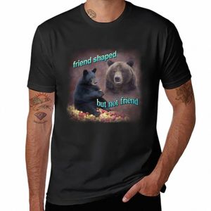 ours en forme d'ami mais pas d'ami word art meme T-shirts hauts unis pour un garçon t-shirt pour hommes y1MF #