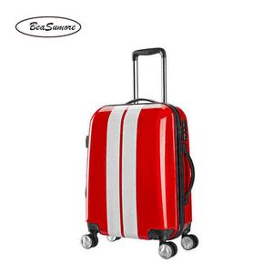 Beasumore inch mini rollende bagage spinner vrouwen mode koffer wielen mannen dragen op trolley wachtwoord reistas trunk j220707