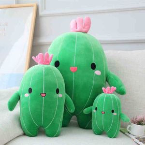 Mooie 254065cm Mooie pluche cactus speelgoed gevulde zachte plantenpoppen kussen voor ldren Baby Kids Toy Birthday Funny Gifts J220729