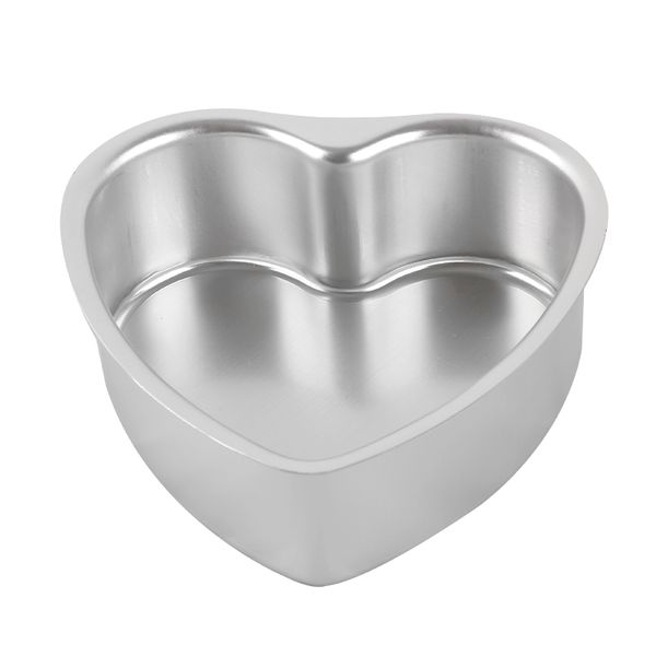 Hermoso 3/6/8 pulgadas de corazón de corazón Molde de aluminio Aluminio DIY MOUSSE PASTRA Molde para hornear Herramientas de pastel FBE2