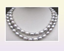 Красивое ожерелье из натурального таитянского серого серебряного жемчуга диаметром 910 мм размером 32 дюйма96722972874743