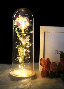 Hermosa y salvaje animal rosa macizo LED Pink Flower Black Glass Bottom Better Mother039s Regalo de día Valentine039s Day8441278