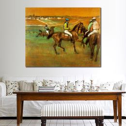 Belle danseuse toile Art course chevaux 1885-88 Edgar Degas peinture œuvre à la main hôtel chambre décor
