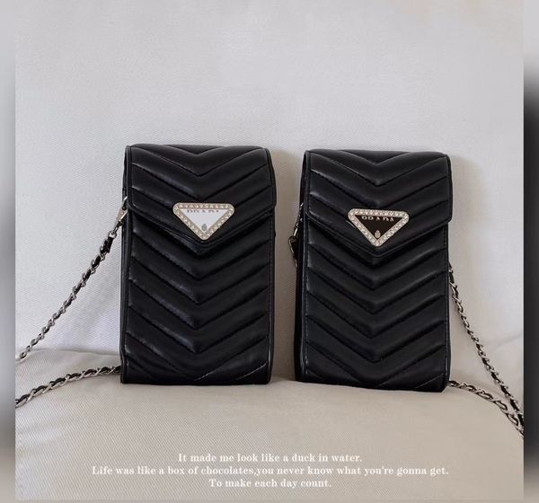 Hermoso diseñador BrandP Bolsos cruzados Estuches para teléfonos para iPhone 15 14 13 12 11 18 17 16 Pro Max Samsung S23 S21 S22 S20 S24 S25 Plus Estuche de bolso de cuero ultra lujoso